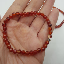 Load image into Gallery viewer, Carnelian and pewter Bracelet