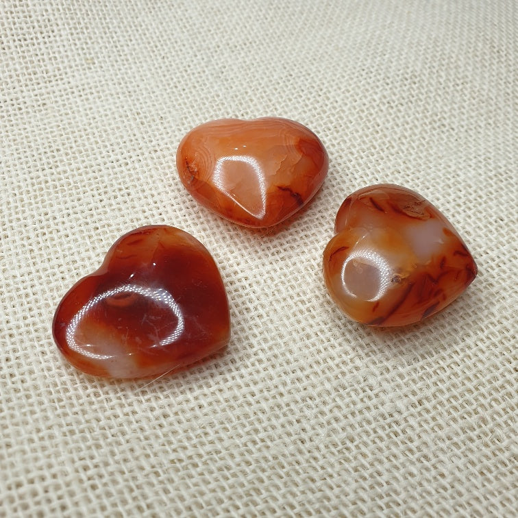 Carnelian Heart Carving