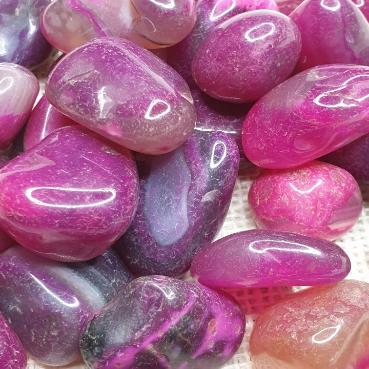 Pink Agate Tumble Stone