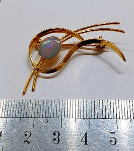 Solid Opal Brooch