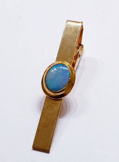 Australian  Solid Opal Tie Pin