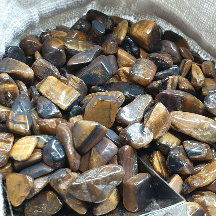 Mini Tumbled Tiger Eye Chips