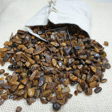 Load image into Gallery viewer, Mini Tumbled Tiger Eye Chips
