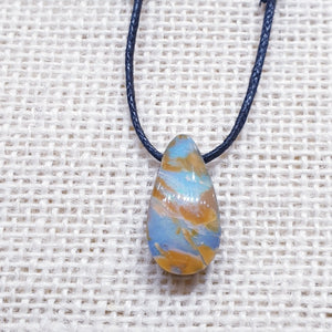 Drilled Boulder Opal Pendant
