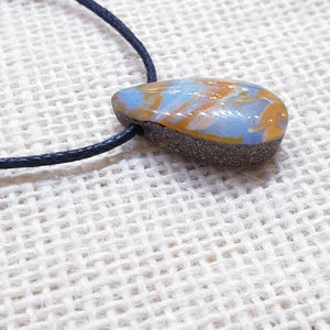 Drilled Boulder Opal Pendant