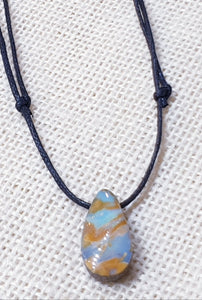 Drilled Boulder Opal Pendant