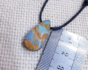 Drilled Boulder Opal Pendant