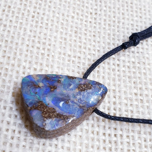 Drilled Boulder Opal Pendant
