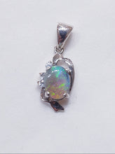 Load image into Gallery viewer, Sterling Silver Black Opal Pendant
