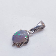 Load image into Gallery viewer, Sterling Silver Black Opal Pendant
