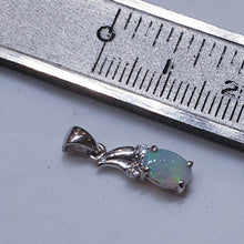 Load image into Gallery viewer, Sterling Silver Black Opal Pendant
