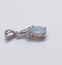 Load image into Gallery viewer, Sterling Silver Black Opal Pendant
