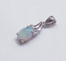 Load image into Gallery viewer, Sterling Silver Black Opal Pendant
