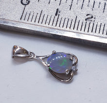 Load image into Gallery viewer, Sterling Silver Black Opal Pendant
