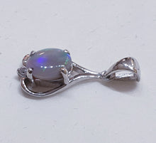Load image into Gallery viewer, Sterling Silver Black Opal Pendant
