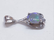 Load image into Gallery viewer, Sterling Silver Black Opal Pendant
