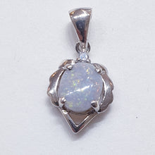 Load image into Gallery viewer, Sterling Silver Solid Opal Pendant
