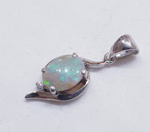 Load image into Gallery viewer, Sterling Silver Solid Opal Pendant
