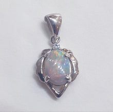 Load image into Gallery viewer, Sterling Silver Solid Opal Pendant
