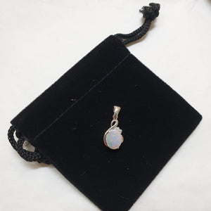 Sterling Silver Solid Opal Pendant