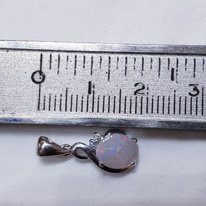Sterling Silver Solid Opal Pendant