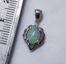 Load image into Gallery viewer, sterling silver solid opal pendant
