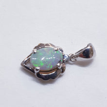 Load image into Gallery viewer, sterling silver solid opal pendant
