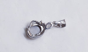 Sterling Silver Solid Opal Pendant