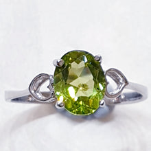 Load image into Gallery viewer, Peridot Sterling Silver Ring
