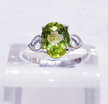 Load image into Gallery viewer, Peridot Sterling Silver Ring
