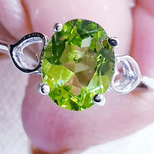 Load image into Gallery viewer, Peridot Sterling Silver Ring
