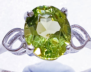 Peridot Sterling Silver Ring