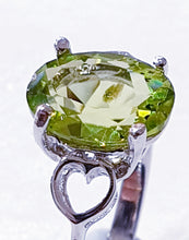 Load image into Gallery viewer, Peridot Sterling Silver Ring
