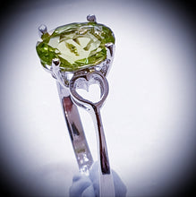 Load image into Gallery viewer, Peridot Sterling Silver Ring

