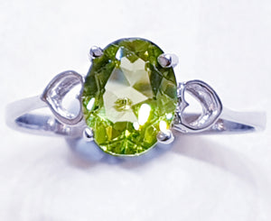 Peridot Sterling Silver Ring