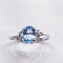 Load image into Gallery viewer, Blue Topaz Sterling Silver Ring
