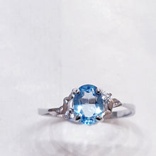 Load image into Gallery viewer, Blue Topaz Sterling Silver Ring

