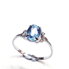 Load image into Gallery viewer, Blue Topaz Sterling Silver Ring
