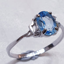 Load image into Gallery viewer, Blue Topaz Sterling Silver Ring
