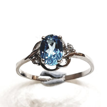 Load image into Gallery viewer, Blue Topaz Sterling Silver Ring
