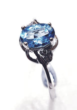 Load image into Gallery viewer, Blue Topaz Sterling Silver Ring
