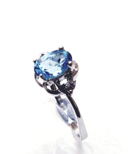 Load image into Gallery viewer, Blue Topaz Sterling Silver Ring
