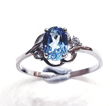 Load image into Gallery viewer, Blue Topaz Sterling Silver Ring
