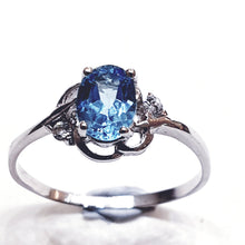 Load image into Gallery viewer, Blue Topaz Sterling Silver Ring
