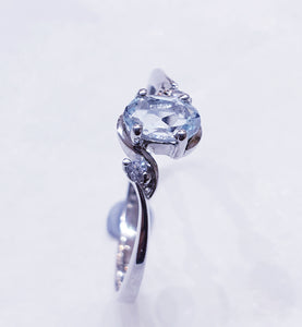 Blue Topaz Sterling Silver Ring