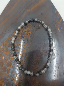 Black Rutile Tourmaline Bracelet