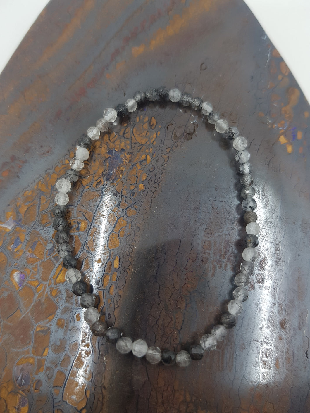 Black Rutile Tourmaline Bracelet
