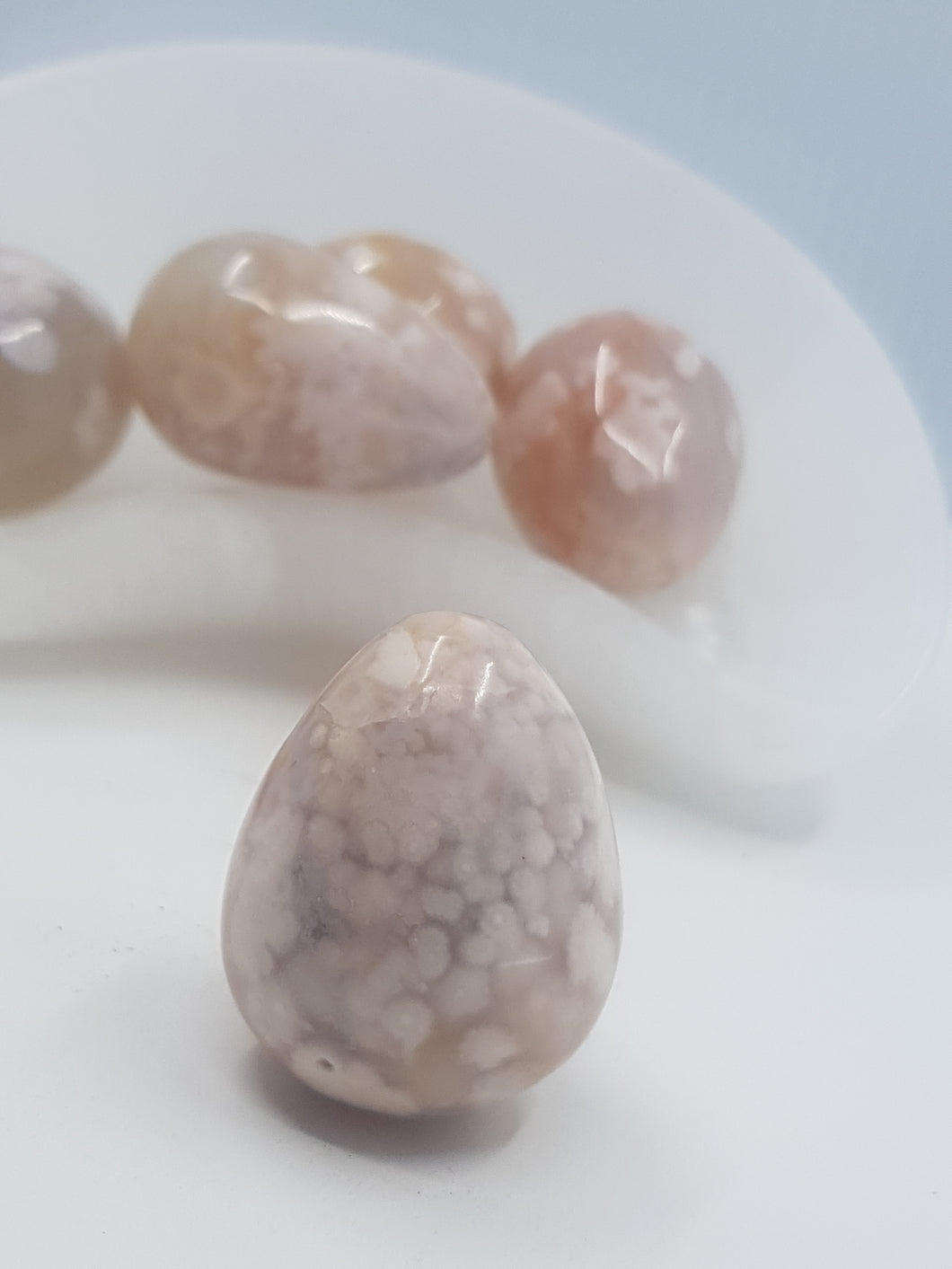 Cherry Blossom Flower Agate Eggs