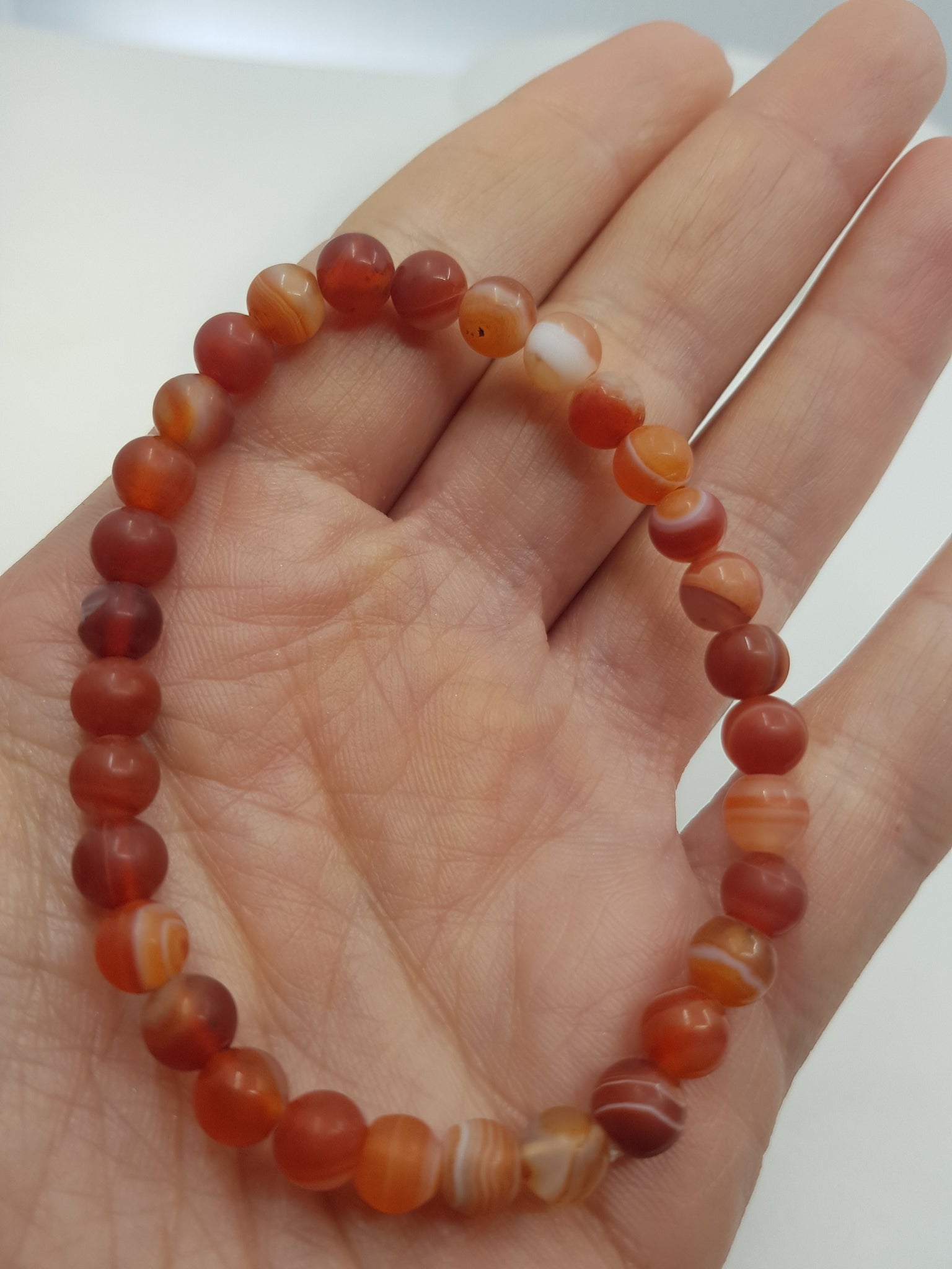Red sales agate bracelet