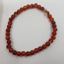 Load image into Gallery viewer, Carnelian and pewter Bracelet

